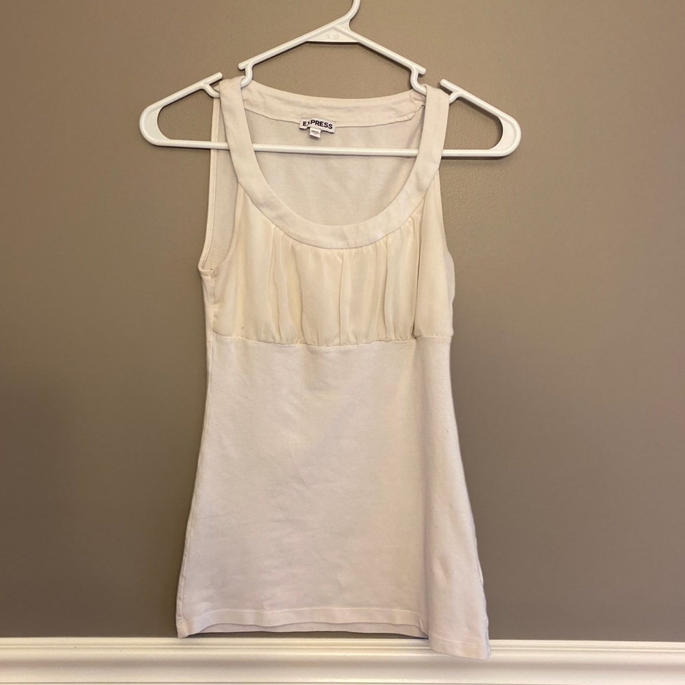 Express Cream Tank Top